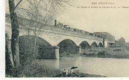 CPA(32)  RISCLE Le Viaduc Et Le Pont Du Chemin De Fer  Sur L Adour - Riscle