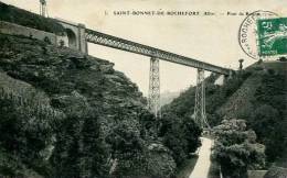 N°22644 -cpa Saint Bonnet De Rochefort -pont De Rouzat- - Opere D'Arte