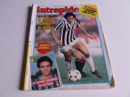 P280 Intrepido Sport, N.38, 1982, Calcio, Juve, Calendario Campionato C1-c2, Platini, Musica, Pubblicità Vintage, Fumett - Deportes