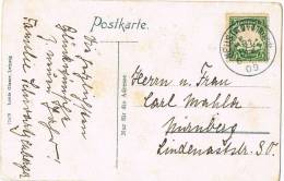 2824. Postal NEUSTADT (Alemania Bayern) Bavaria  1909. Partie Am Ludwigsplatz - Brieven En Documenten