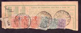 1926 Italia, Ricevuta Pacchi Con Valori Nodo Savoia - Postal Parcels