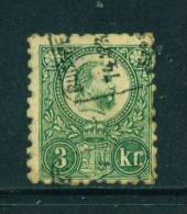 HUNGARY  -  1871  3Kr  Used  As Scan - Gebruikt