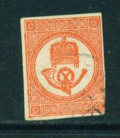 HUNGARY  -  1871  Newspaper Stamp  Posthorn To The Left  1Kr  Used  As Scan - Periódicos