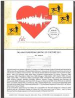 Tallinn - European Capital Of Culture 2011 Estonia 2010 Stamp Presentation Card (english) Mi 672 - 2011