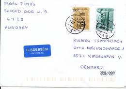 Hungary Cover Sent To Denmark 14-12-2007 - Cartas & Documentos