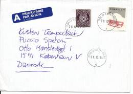 Norway Cover Sent To Denmark 20-12-1994 - Lettres & Documents