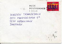 Norway Cover Sent To Denmark 21-12-1984 - Cartas & Documentos