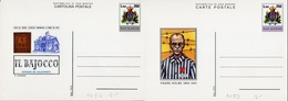 SAN MARINO 1982 - 2 CARTOLINE SERIE 'COMMEMORATIVE PADRE KOLBE - IL BAIOCCO' L. 200 / L. 250 - FILAGRANO C52 C53 - NUOVE - Entiers Postaux