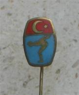 TURKEY SWIMMING FEDERATION ( Vintage Enamel Pin ) * Badge Natation Natación Schwimmen Nuoto Zwemmen Zwemsport Natacao - Swimming