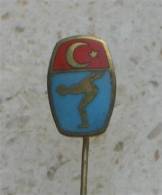 TURKEY SWIMMING FEDERATION ( Vintage Enamel Pin ) * Badge Natation Natación Schwimmen Nuoto Zwemmen Zwemsport Natacao - Natation