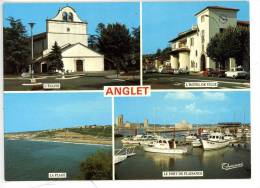 ANGLET - COTE BASQUE - Eglise - Hotel De Ville - Plage - Port De Plaisance - Multivues - Anglet
