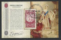 Colonial Heritage $5 Stamp In Mini Sheet Cancelled To Order Mini Sheet Complete Mint Unhinged All Gum On Rear - Used Stamps