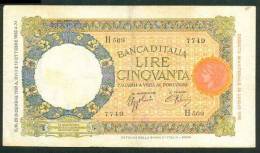 ITALIA , 50 LIRE 29.12.1939. - 50 Liras