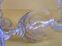 Ancien Verre A Liqueur Pied - Lot 9 Verres - Glazen