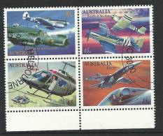 Australian Aviation Block Of 4 Cancelled To Order  Complete Mint Unhinged All Gum On Rear - Used Stamps