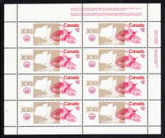 Canada MNH Scott #688 Sheet Of 8 UR Inscription $2 Olympic Stadium - Olympic Sites - Ganze Bögen