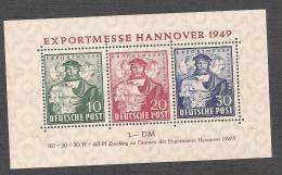 Block 1 - 1949 Postfrisch Mit Leichten Farbspuren Vorder- Und Rückseitig (vermutlich Herstellungsbedingt) - Mint