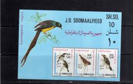 SOMALIA SOOMAALIYEED 1980 FAUNA BIRDS SOUVENIR SHEET UCCELLI FOGLIETTO - OISEAUX MNH - Somalie (1960-...)