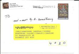 AUS291 / Nachgesandte Post (re-directed Mail) 2010. Weihnachten/X-mas. - Cartas & Documentos