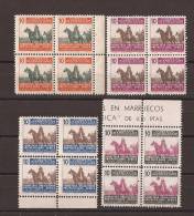 MABE32BL4-L4067TB.Maroc.Marocco.MARRUECOS ESPAÑOL Franco A Caballo. Beneficencia 1945 (Ed 32/5**BL4 ) Sin Fijasellos. - Beneficiencia (Sellos De)