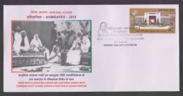 India 2010  2MAHATMA GANDHI  WITH KASTURBA & R.N. TAGOREz  AHIMSAPEX   COVER   #  33148   Indien Inde - Mahatma Gandhi