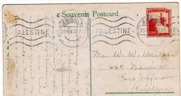 Palestine: 1928 Très Belle Carte "Porte De Damas" Voyagée De Jéruslem Vers La Suède - Palestina