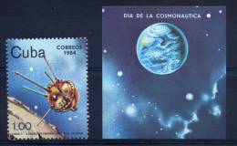CUBA 1984 Astronautics Day - Amérique Du Sud