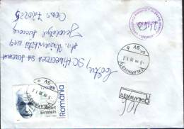 Romania-Envelope Circulated 2005- Albert Einstein - Albert Einstein