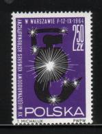 POLAND 1964 15TH INTERNATIONAL ASTRONOMICAL ASTRONOMY CONFERENCE NHM Zodiac Space Mermaid Stars Constellations - Astrología