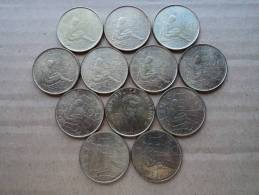 200 LIRE ITALIA COMMEMORATIVE - LOTTO  DODICI  MONETE  "F.A.O." 1980 - - Gedenkmünzen