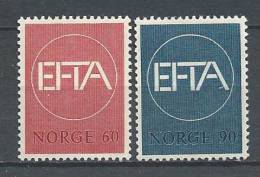 Norvège 1967 N°505/506 Neufs** Association Européenne De Libre échange - Unused Stamps