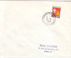 GUADELOUPE-GRAND BOURG DU 22-8-1966 - LETTRE POUR PARIS. - Lettres & Documents