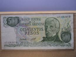 ARGENTINA - BANCONOTA  500  PESOS  "SAN  MARTIN" 1983 - - Argentinië