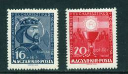 HUNGARY  -  1938  Eucharist Congress  Mounted Mint - Unused Stamps