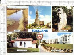 SOULLANS -   5 Vues  : Le Marais - L'Eglise - La Pierre Levée - Le Musée Jean Yole - La Maison De Retraite - Soullans