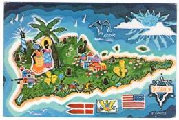 ST.CROIX, U.S. VIRGIN ISLANDS / MAP - Isole Vergini Americane