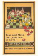 Chess United Kingdom MNH Postcard  "You Next Move"  London Transport Museum - Schach