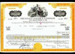 1975  Aktie  Hist. Wertpapier  ,   Fruehauf Finance Company   -  3000 Shares - Bank & Insurance