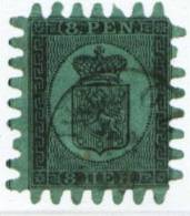 FINLAND 1867 - 8p Large Perforation, Used - Gebruikt