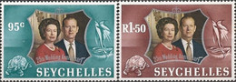 SEYCHELLES - 25th ROYAL WEDDING ANNIVERSARY 1972 - MNH - Seychellen (1976-...)