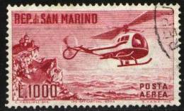 SAN MARINO 1961 - AIR MAIL - HELICOPTER - Oblitérés