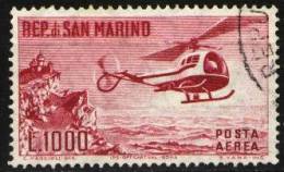 SAN MARINO 1961 - AIR MAIL - HELICOPTER - Gebraucht