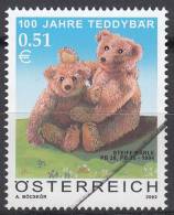 Specimen, Austria Sc1895 Teddy Bear 100th Anniv. - Bambole