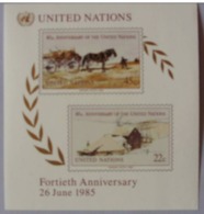 Uno New York  1985   ** - Unused Stamps