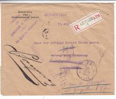 Belgique - Lettre Recommandée De 1926 ° - Tribunal Des Dommages De Guerre - Covers & Documents