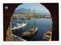 Carte Postale ESPAGNE MARBELLA COSTA DEL SOL  PORT BANUS 1977  ANDALOUSIE  ESPANA  Bateau Voilier Arche Pont - Altri & Non Classificati