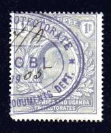 AFRIQUE ORIENTALE  Britannique - N° 100 -  Y & T  -  O - Cote 27 € - East Africa & Uganda Protectorates