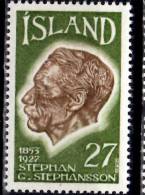 Iceland 1975 27k  Stephan Stephansson Issue #480 - Nuevos