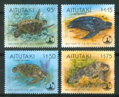 1995 Aitutaki Tartarughe Turtles Tortues Set MNH** Po86 - Schildpadden