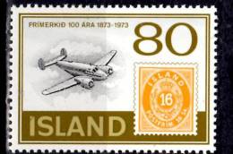 Iceland 1973 80k Centenary Of First Stamp Issue #453 - Nuevos